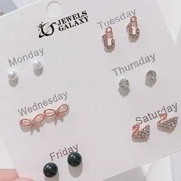Jewels Galaxy Contemporary Studs Earrings-image-59