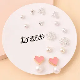 Jewels Galaxy Contemporary Studs Earrings-image-33