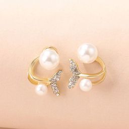 Yellow Chimes Gold-Plated Contemporary Studs Earrings-53