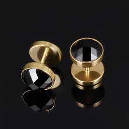 Yellow Chimes Stainless Steel Contemporary Studs Earrings-picture-30