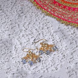 DUGRISTYLE Gold-Plated Contemporary Drop Earrings-95