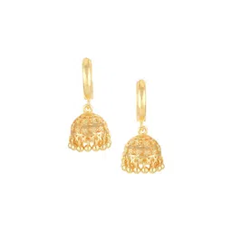 Vighnaharta Gold Plated Contemporary Jhumkas-29