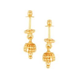 Vighnaharta Set Of 2 Gold-Plated Dome Shaped Jhumkas-38