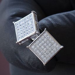 VAGHBHATT Stainless Steel Cubic Zircon Classic Studs Earrings-19