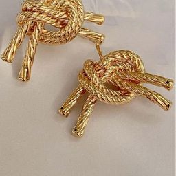 KRYSTALZ Gold-Plated Classic Studs Earrings-35