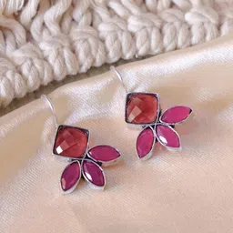 Ozanoo Silver Plated Classic Drop Earrings-11