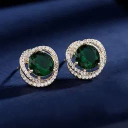 VAGHBHATT Circular Studs Earrings-18
