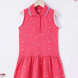 Ed-a-Mamma Girls Sustainable Drop-Waist Cotton Dress-33
