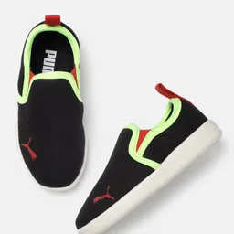 Puma Kids Black Slip-On Sneakers-image-95