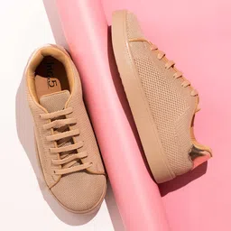 Inc 5 Women Textured Memory Foam Lace-Ups Sneakers-7