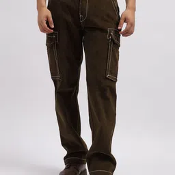 True Religion Men Loose Fit Cargos Trousers-picture-3