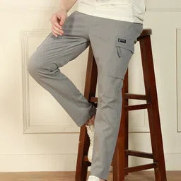 Dennis Lingo Men Cotton Straight Fit Cargos Trousers-picture-32