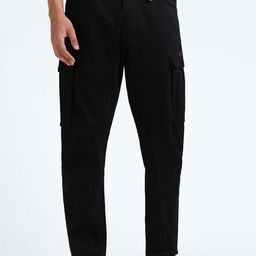 Flying Machine Men Slim Fit Cotton Cargos Trousers-picture-8