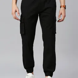 Moda Rapido Men Comfort Slim Fit Cargos Trousers-image-34