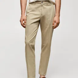MANGO MAN Slim Fit Chinos Trousers-image-15