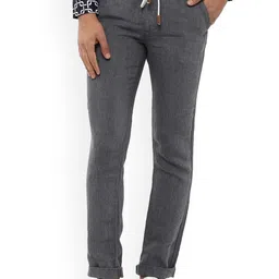 Celio Men Mid Rise Straight Fit Linen Chinos Trousers-image-95