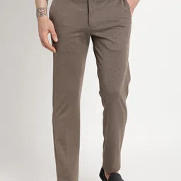 Turtle Men Tailored Striped Skinny Fit Chinos-image-96