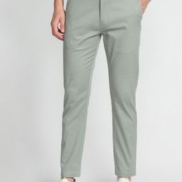 Flying Machine Men Tapered Fit Mid-Rise Plain Cotton Chinos-picture-29