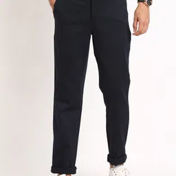 Turtle Men Smart Skinny Fit Chinos Trousers-image-99