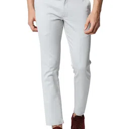 Basics Mens Cotton Tapered Fit Plain Chinos Trousers-image-43