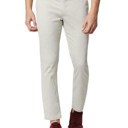 Basics Men Tapered Fit Cotton Chinos Trousers-picture-9