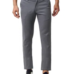 Basics Men Tapered Fit Cotton Chinos Trousers-image-46