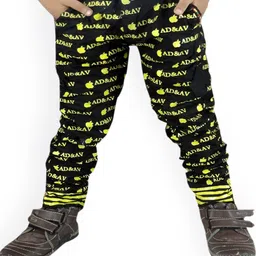 BAESD Boys Typography Printed Slim Fit Mid Rise Cotton Trousers-image-39