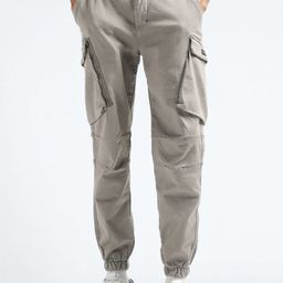 Flying Machine Mid Rise Cotton Cargos Trousers-picture-18