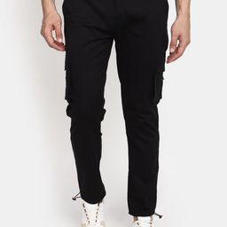 V-Mart Men Mid Rise Cotton Cargos Trousers-image-99