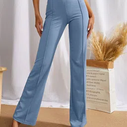 SWADESI STUFF Women Relaxed Fit Mid-Rise Cotton Trousers-image-27