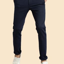 AD & AV Men Mid Rise Easy Wash Chinos Trousers-image-81