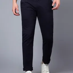 Cantabil Men Mid Rise Easy Wash Cotton Chinos Trousers-image-24
