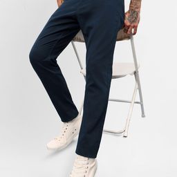 Beyoung Men Mid-Rise Easy Wash Pure Cotton Chinos-image-39