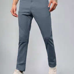 Beyoung Men Pure Cotton Easy Wash Chinos Trousers-image-42