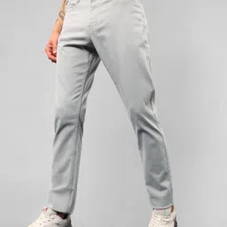 Beyoung Men Pure Cotton Easy Wash Chinos Trousers-image-46