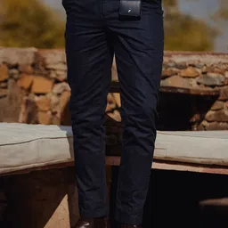 Andamen Men Ultra Mid-Rise Cotton Herringbone Chinos-image-54