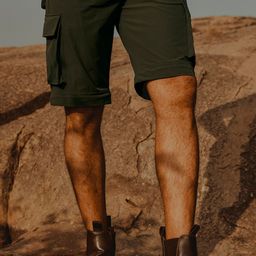 Andamen Men Ultra Mid-Rise Nylon spandex Convertible Cargos-image-59