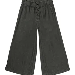Gini and Jony Girls Solid Flared Denim Culottes Trousers-picture-52