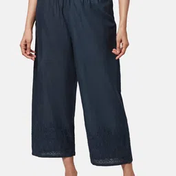 RANGMANCH BY PANTALOONS Women Floral Cotton Trousers-image-63