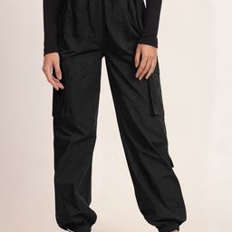 CHARMGAL Women Cotton Mid-Rise Regular Fit Cargo StylesJoggers-image-59