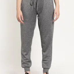 UZARUS Women Grey Comfort Slim Fit Joggers-picture-32