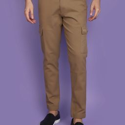 V-Mart Men Slim Fit Cotton Cargo Trousers-image-10