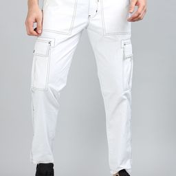 Reslag Men Mid-Rise Cotton Cargos-image-89