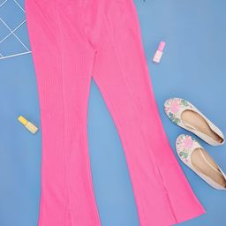 Pantaloons Junior Girls Bootcut Trousers Mid-Rise Trousers-picture-29