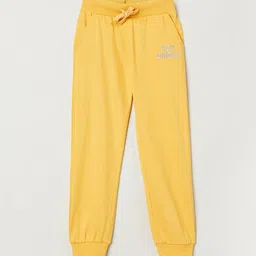 max Girls Yellow Jogger Trousers-image-59