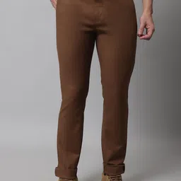 Cantabil Men Regular Fit Cotton Chinos Trousers-image-19