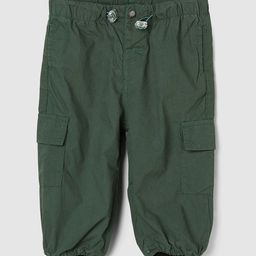 max Boys Mid-Rise Plain Pure Cotton Cargos Trousers-picture-18
