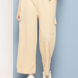 Aarika Girls Smart Flared Chinos Trousers-image-98