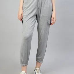 FITHUB Women Comfort High-Rise Lint Free Cotton Joggers-image-52
