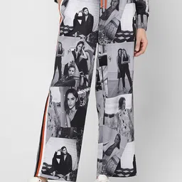 Vero Moda Women Graphic Printed Straight Fit High-Rise Parallel Trousers-picture-12